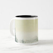 Uitzicht van de rivier de Potomac nabij de berg Ve Tweekleurige Koffiemok (Voorkant links)