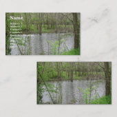 Uitzicht van de rivier visitekaartje (Voorkant / Achterkant)