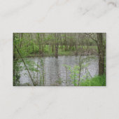 Uitzicht van de rivier visitekaartje (Achterkant)