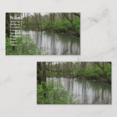 Uitzicht van de rivier visitekaartje (Voorkant / Achterkant)