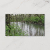 Uitzicht van de rivier visitekaartje (Achterkant)