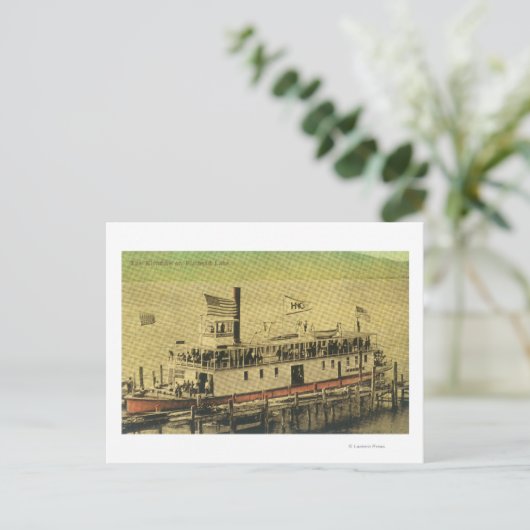 Uitzicht van de rivierbreedte Klondike Briefkaart (Staand voorkant)