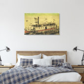 Uitzicht van de rivierbreedte Klondike Canvas Afdruk (Insitu (Slaapkamer))