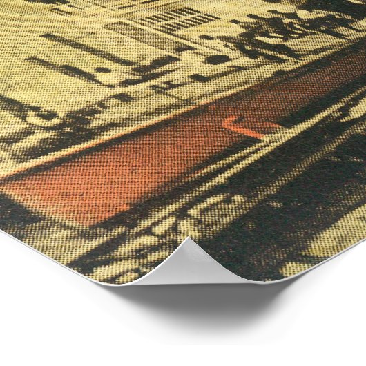 Uitzicht van de rivierbreedte Klondike Poster (Hoek)