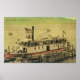 Uitzicht van de rivierbreedte Klondike Poster