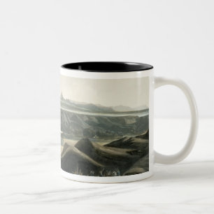 Uitzicht van de Rocky Mountains, bord 44 van Volum Tweekleurige Koffiemok