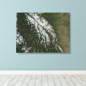 Uitzicht van de Rocky Mountains Canvas Afdruk (Insitu (Houten vloer))