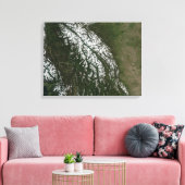 Uitzicht van de Rocky Mountains Canvas Afdruk (Insitu (Woonkamer))