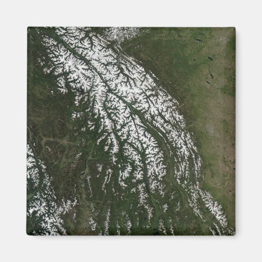 Uitzicht van de Rocky Mountains Magneet (Voorkant)