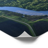 Uitzicht van de Rode Rivier in het noorden Poster (Hoek)