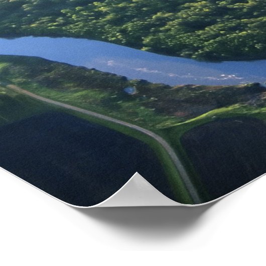 Uitzicht van de Rode Rivier in het noorden Poster (Hoek)