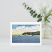 Uitzicht van de Roosevelt Ferry Briefkaart (Staand voorkant)