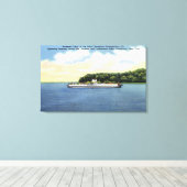 Uitzicht van de Roosevelt Ferry Canvas Afdruk (Insitu (Houten vloer))