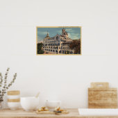 Uitzicht van de Rotunda Wing bij de missie in Poster (Keuken)