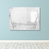 Uitzicht van de Roxborough Church Canvas Afdruk (Insitu (Houten vloer))