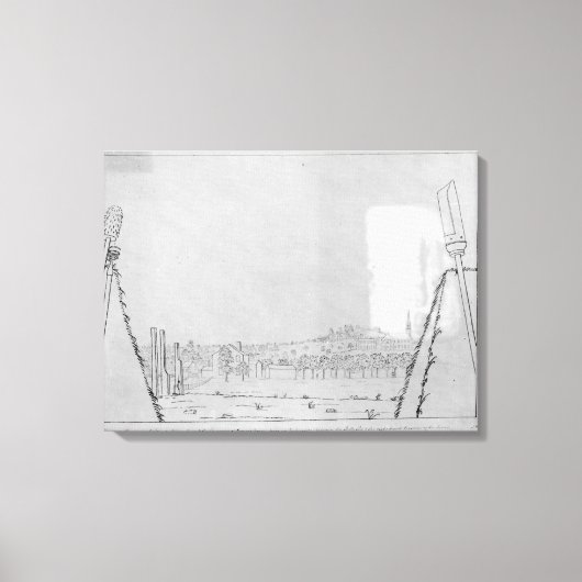 Uitzicht van de Roxborough Church Canvas Afdruk (Voorkant)