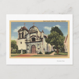 Uitzicht van de Royal Presidio Chapel Briefkaart