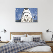 Uitzicht van de ruimteluchthut van Endeavor Canvas Afdruk (Insitu (Slaapkamer))