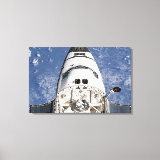 Uitzicht van de ruimteluchthut van Endeavor Canvas Afdruk (Voorkant)