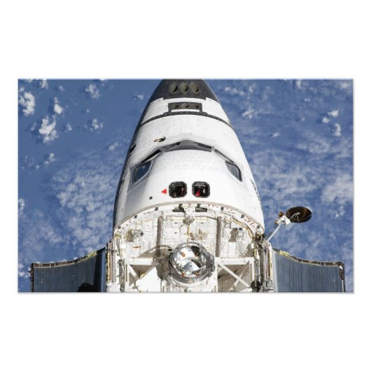 Uitzicht van de ruimteluchthut van Endeavor Foto Afdruk (Voorkant)