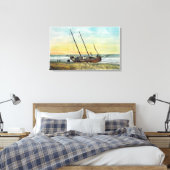 Uitzicht van de Rum Runner Ship Ashore Canvas Afdruk (Insitu (Slaapkamer))