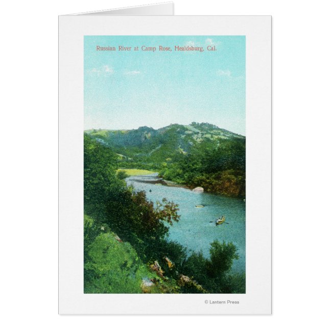 Uitzicht van de Russische rivier in het Roos van C (Voorkant)