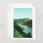 Uitzicht van de Russische rivier in het Roos van C Briefkaart (Voorkant / Achterkant)