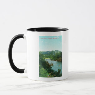 Uitzicht van de Russische rivier in het Roos van C Mok