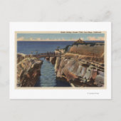 Uitzicht van de Rustic Bridge & Sunset Cliffs Briefkaart (Voorkant)
