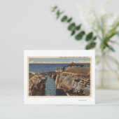 Uitzicht van de Rustic Bridge & Sunset Cliffs Briefkaart (Staand voorkant)