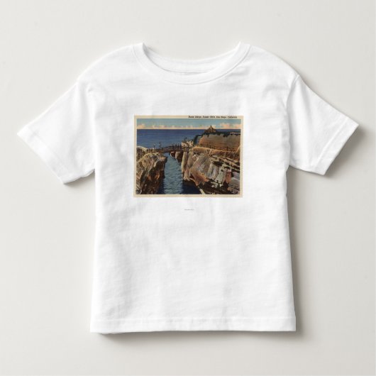Uitzicht van de Rustic Bridge & Sunset Cliffs Kinder Shirts (Voorkant)
