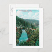 Uitzicht van de Sacramento-rivier de Canyon op SP Briefkaart (Voorkant / Achterkant)