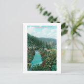 Uitzicht van de Sacramento-rivier de Canyon op SP Briefkaart (Staand voorkant)