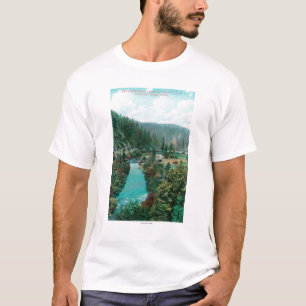 Uitzicht van de Sacramento-rivier de Canyon op SP T-shirt