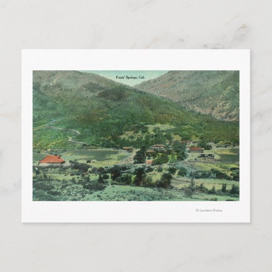 Uitzicht van de Sacramento-vallei Briefkaart (Voorkant)