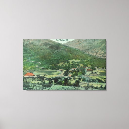 Uitzicht van de Sacramento-vallei Canvas Afdruk (Voorkant)