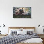 Uitzicht van de salem-heks op haar kamer canvas afdruk (Insitu (Slaapkamer))