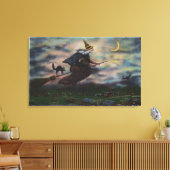 Uitzicht van de salem-heks op haar kamer canvas afdruk (Insitu (Woonkamer))