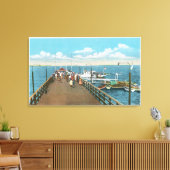 Uitzicht van de Salem Willows Pier Canvas Afdruk (Insitu (Woonkamer))