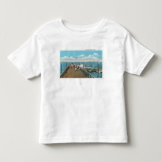 Uitzicht van de Salem Willows Pier Kinder Shirts (Voorkant)