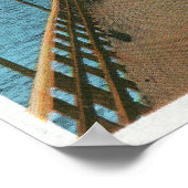 Uitzicht van de Salem Willows Pier Poster (Hoek)