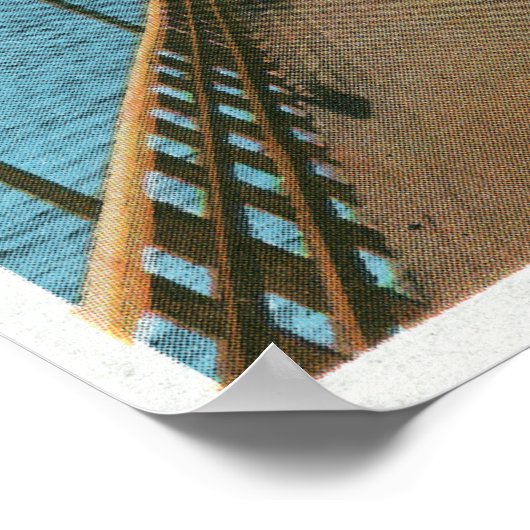 Uitzicht van de Salem Willows Pier Poster (Hoek)