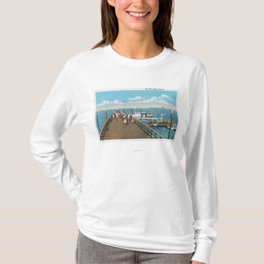 Uitzicht van de Salem Willows Pier T-shirt (Voorkant)