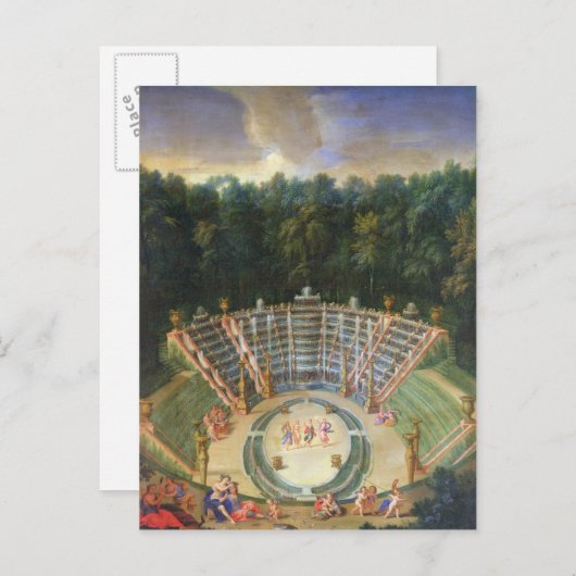 Uitzicht van de Salle de Bal Briefkaart (Voorkant / Achterkant)