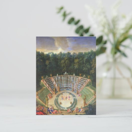 Uitzicht van de Salle de Bal Briefkaart (Staand voorkant)