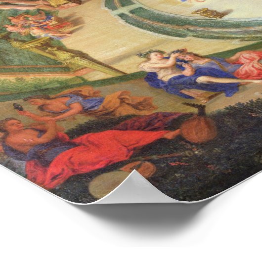 Uitzicht van de Salle de Bal Poster (Hoek)