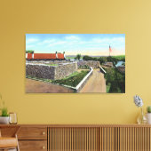 Uitzicht van de Sally Port and West Demilune Canvas Afdruk (Insitu (Woonkamer))