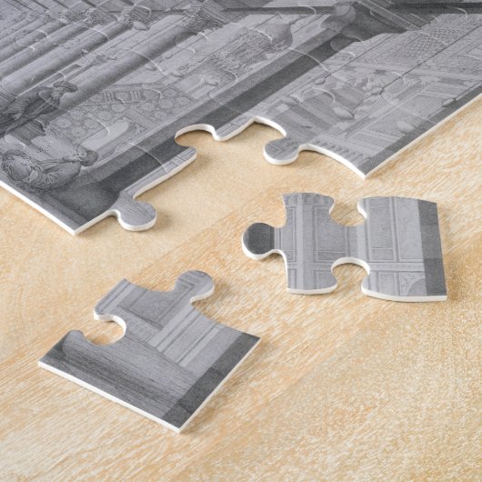 Uitzicht van de sanctie van de moskee van Moyed, p Legpuzzel (Zijkant)