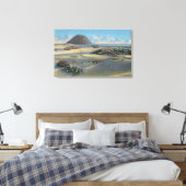 Uitzicht van de Sand Dunes naast de kust Canvas Afdruk (Insitu (Slaapkamer))