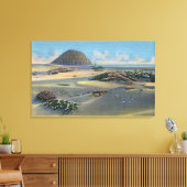 Uitzicht van de Sand Dunes naast de kust Canvas Afdruk (Insitu (Woonkamer))